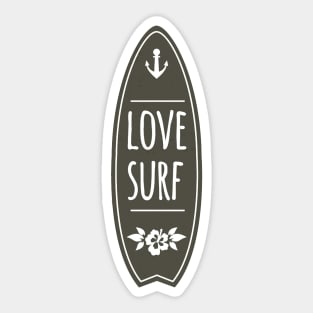 Love Surf Sticker